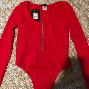 Red bodysuit